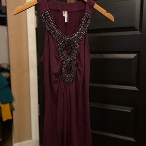Beaded Purple Top